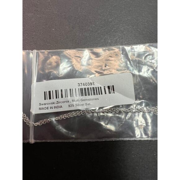 Swarovski zirconia rhodium over sterling silver pendant and chain necklace - Picture 6 of 11